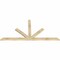 Ekena Millwork Saratoga Rough Sawn Timber Gable Bracket, Douglas Fir, 84"W x 42"H x 2"D x 4"F, 12/12 Pitch GBW084X42X0204SAR00RDF - alternate 5